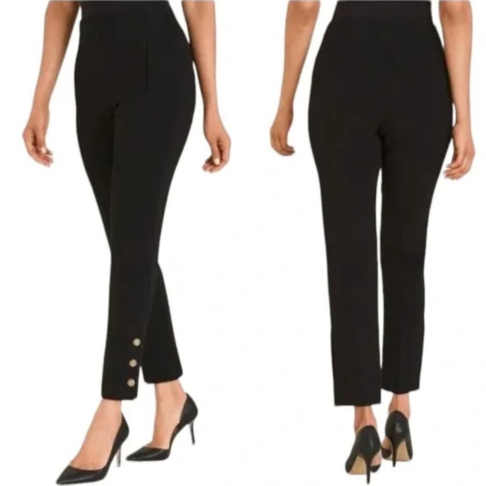 NWT Chico’s So Slimming Juliet Bejeweled Pants in Black